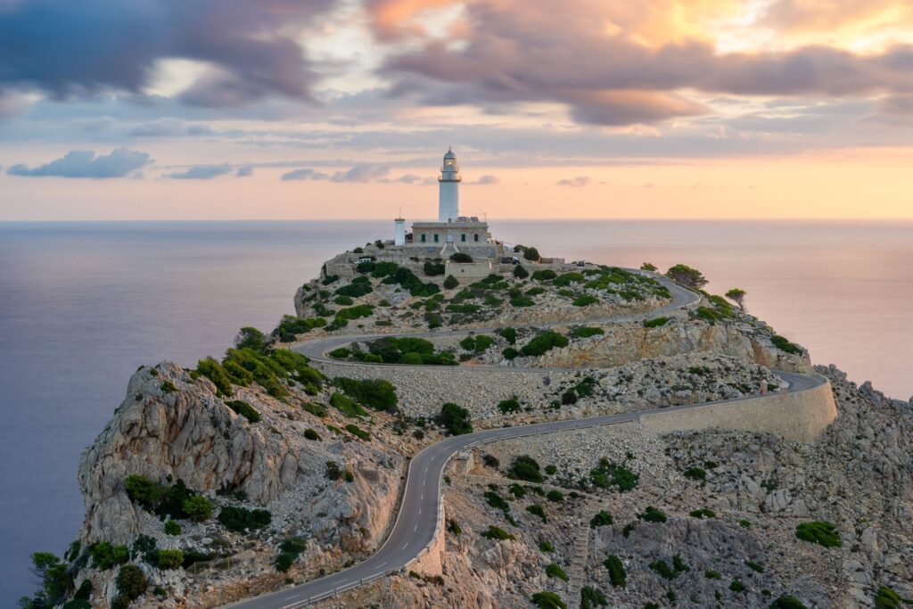 The Formentor Lighthouse in Mallorca (Majorca), Balearic Islands, Spain